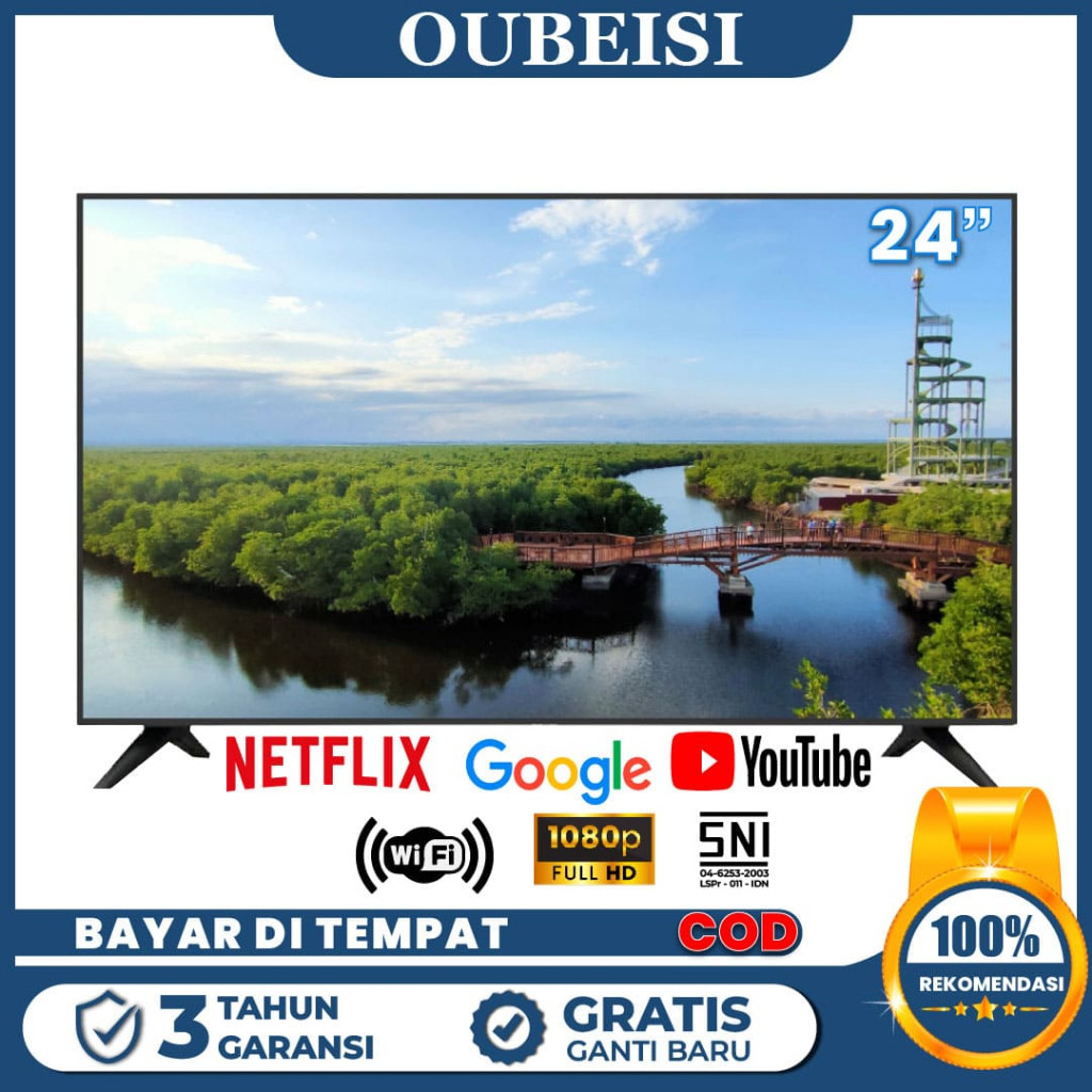 BM OUBEISII TV  24/25 inch Smart TV LED  Android 11.0 FHD