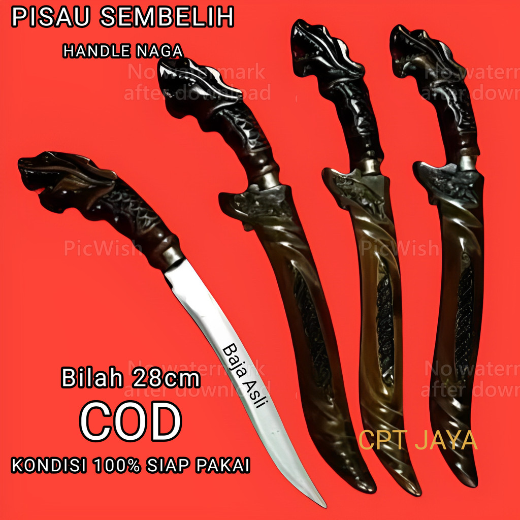 TERBARU Pisau Sembelih/Pisau Serbaguna/Pisau naga baja per/asli cibatu
