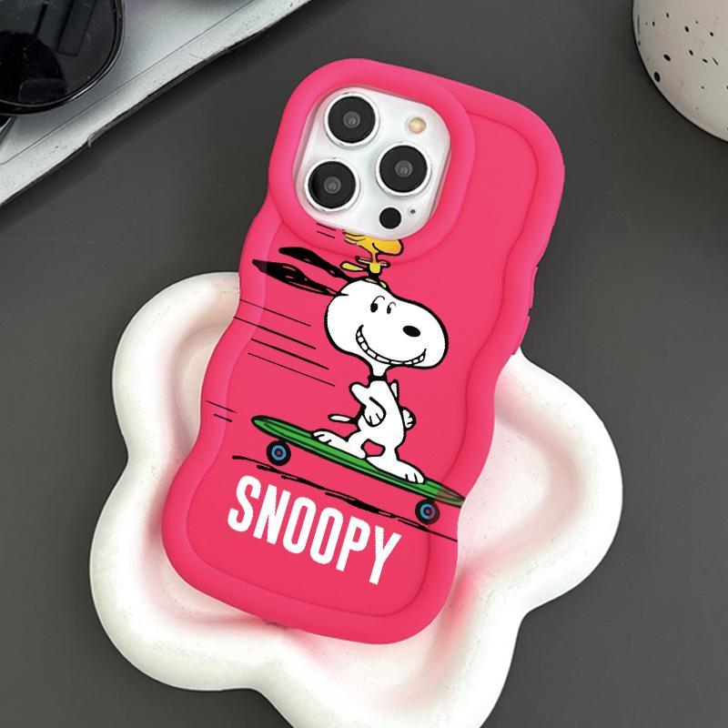 Case Hp For Samsung A14 4G 5G A15 A10s A20 A20s A21s A22 A23 A24 A30 A32 Casing Anime Snoopy Soft Bu