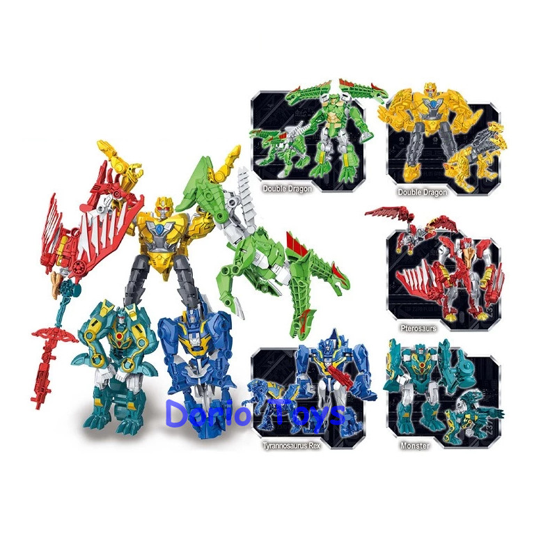 DinoBot Transform – Tyrannosaurus Rex Mecha Warrior -DinoBot Fusion 5in1