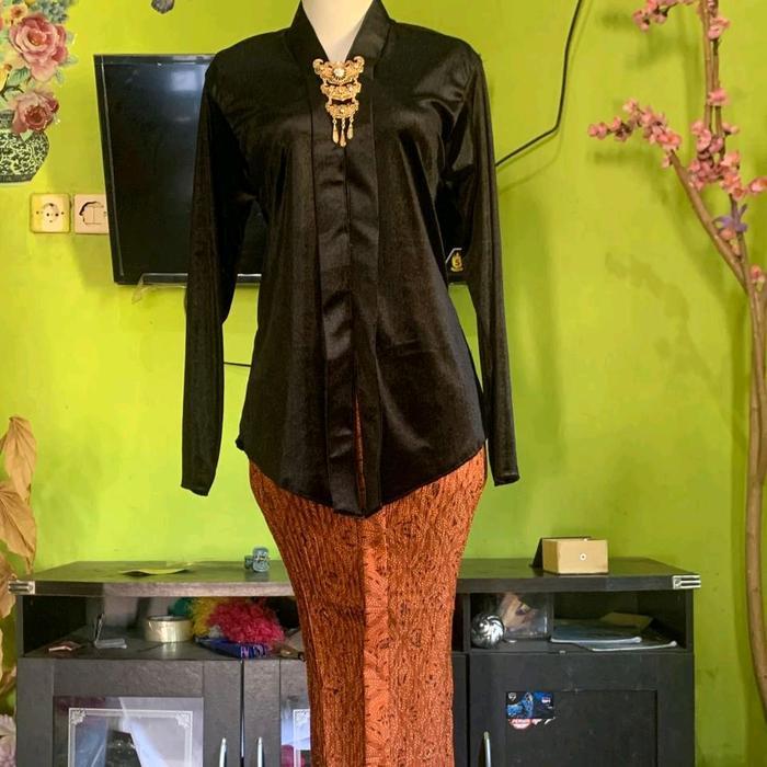 KEBAYA BELUDRU KARTINI ANAK Cantik baju - kebaya hitam, anak PAUD