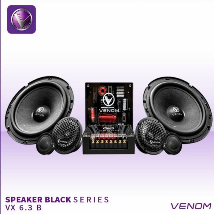 Speaker 3 Way Venom Black VX 6.3 B / Venom Black Series