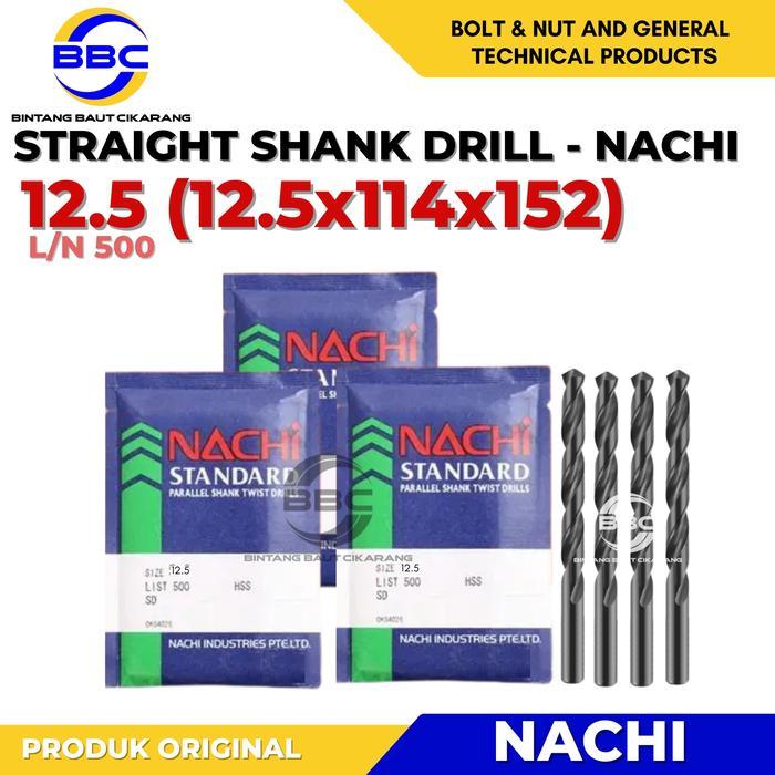 NACHI Mata Bor 12.5 mm Drill 12.5 mm HSS Mata Bor Besi NACHI