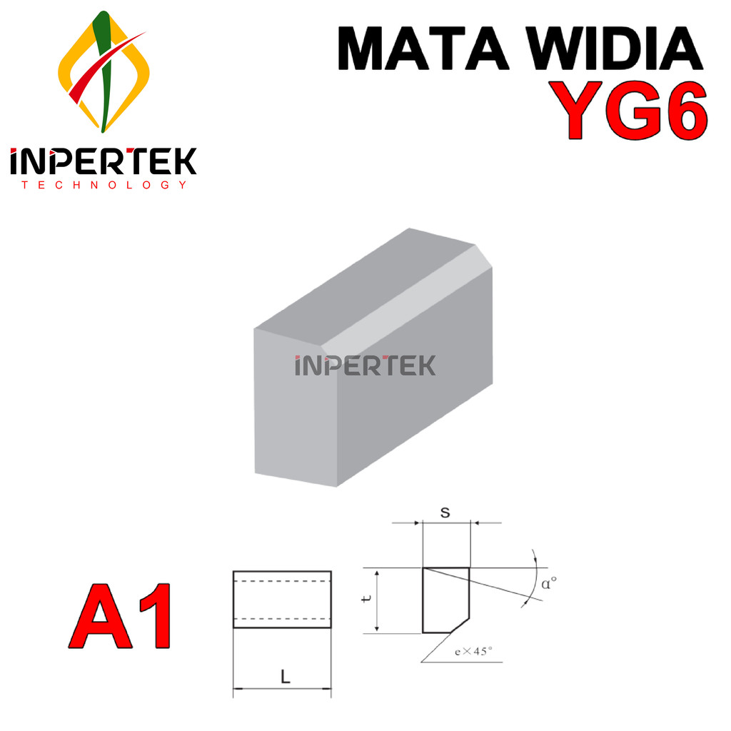 Mata Widia A118 YG6 Pahat Cemented Tip A 118 YG 6 Bubut Carbide