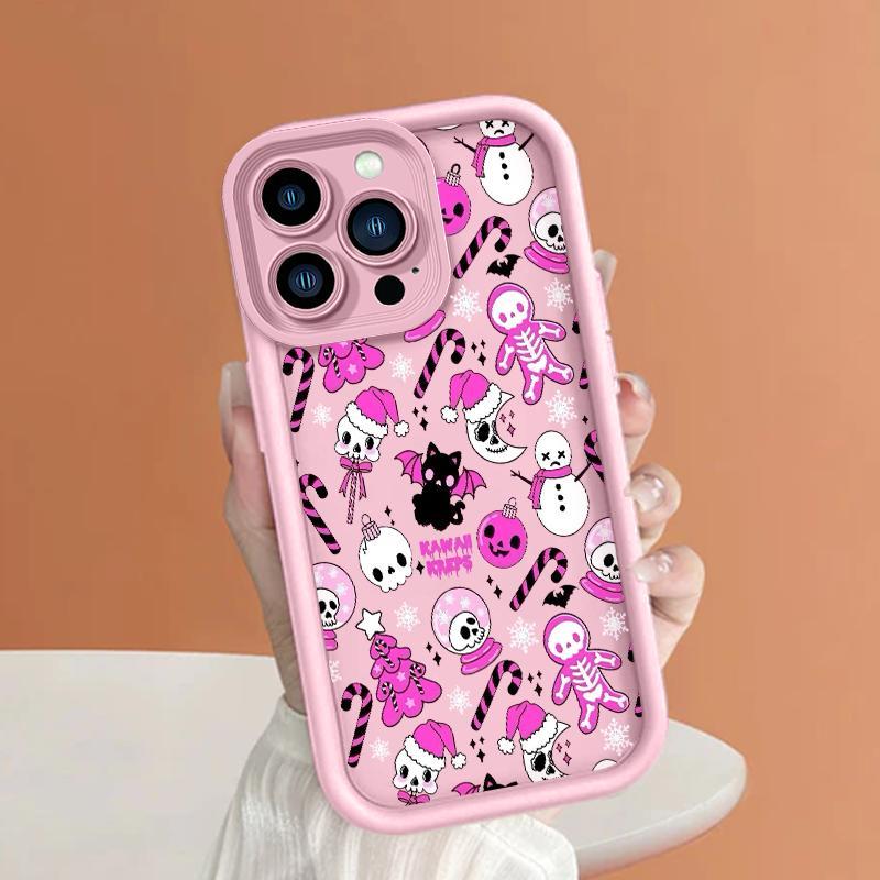 Case For Iphone 16 Pro 17 12 Mini Max 13 14 15 Silicon Lens Prtector Lucu Hantu Gitar Softcase Murah