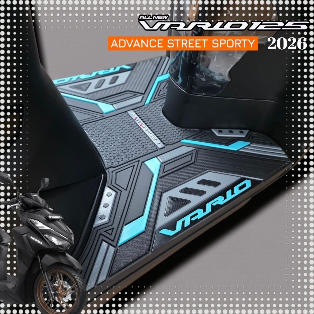 Karpet Pijakan Kaki Vario 125 CBS Vario 125 CBS ISS Vario 125 Street 2026 Step Floor Rubber