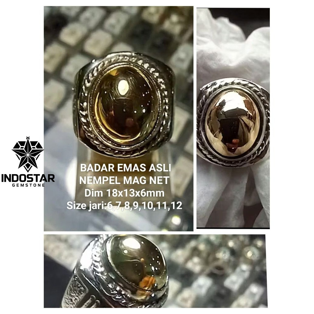 CINCIN BATU BADAR EMAS ASLI NATURAL 01