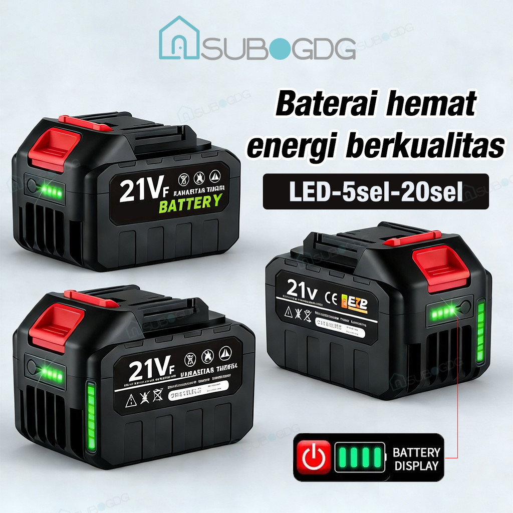 SUBOGDG  MT-21V 5/10/20Sel 40000mah Bor Baterai Makita For Lithium Tools Batre Impact Baterai Batter