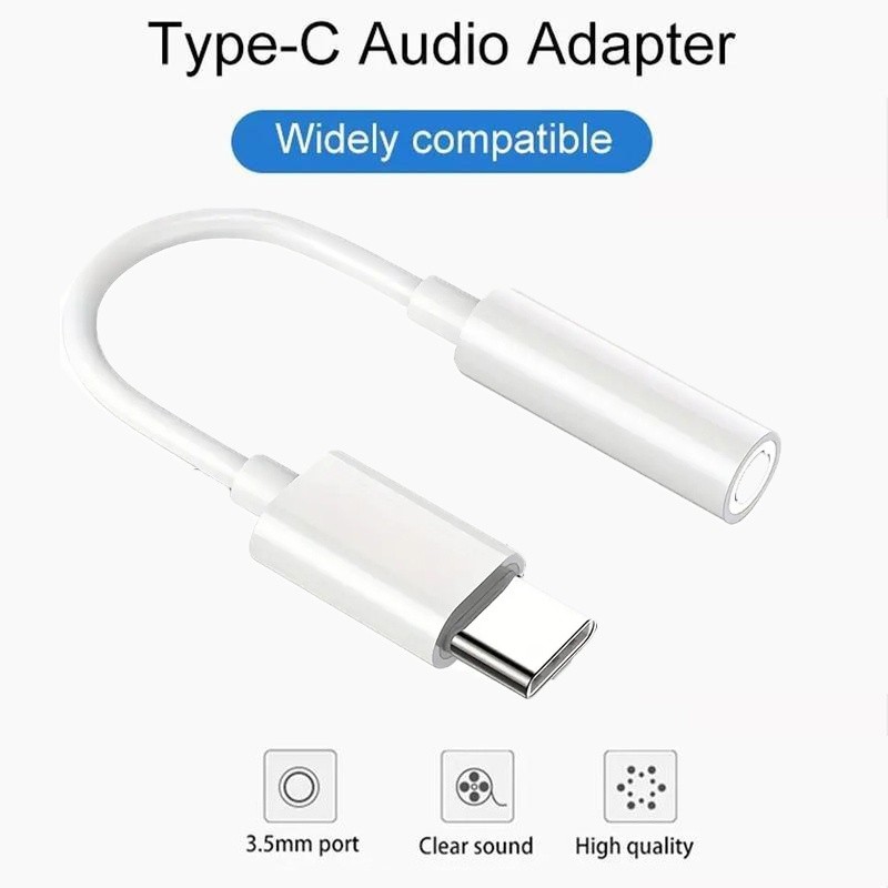 Type C To 3.5 Jack Earphones Adapter Cable Type C 3.5mm Audio Cable Adapter For Smart Phone Android 