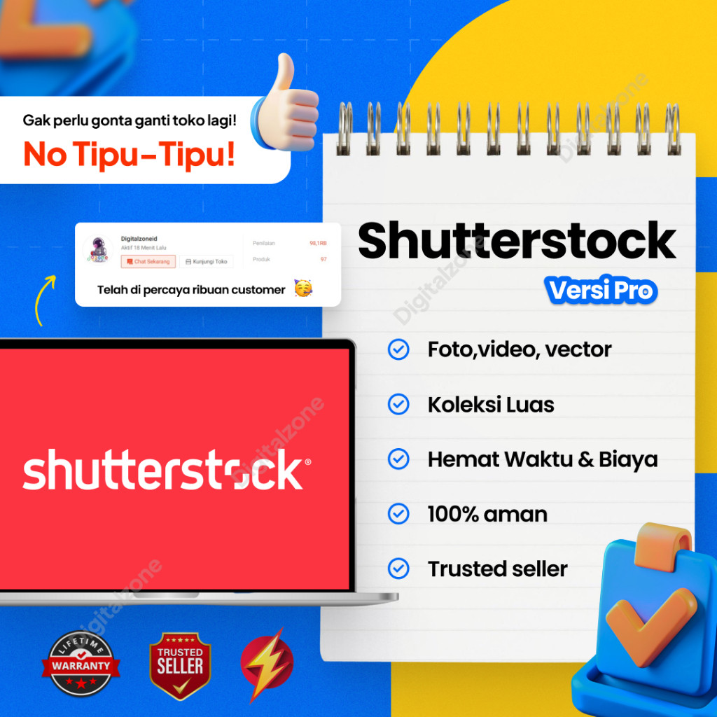 SHUTTERSTOCK PREMIUM 12 FILE 1 BULAN | SHUTTERSTOCK 1 BULAN