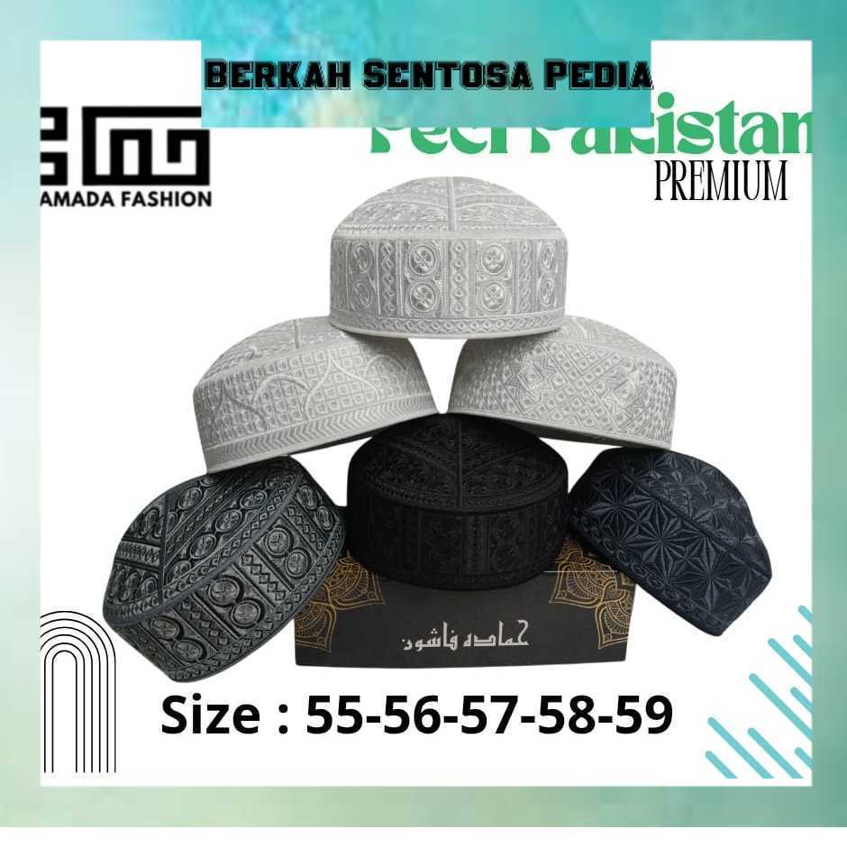 Peci Pakistan Full Bordir Katun Premium Agmatex