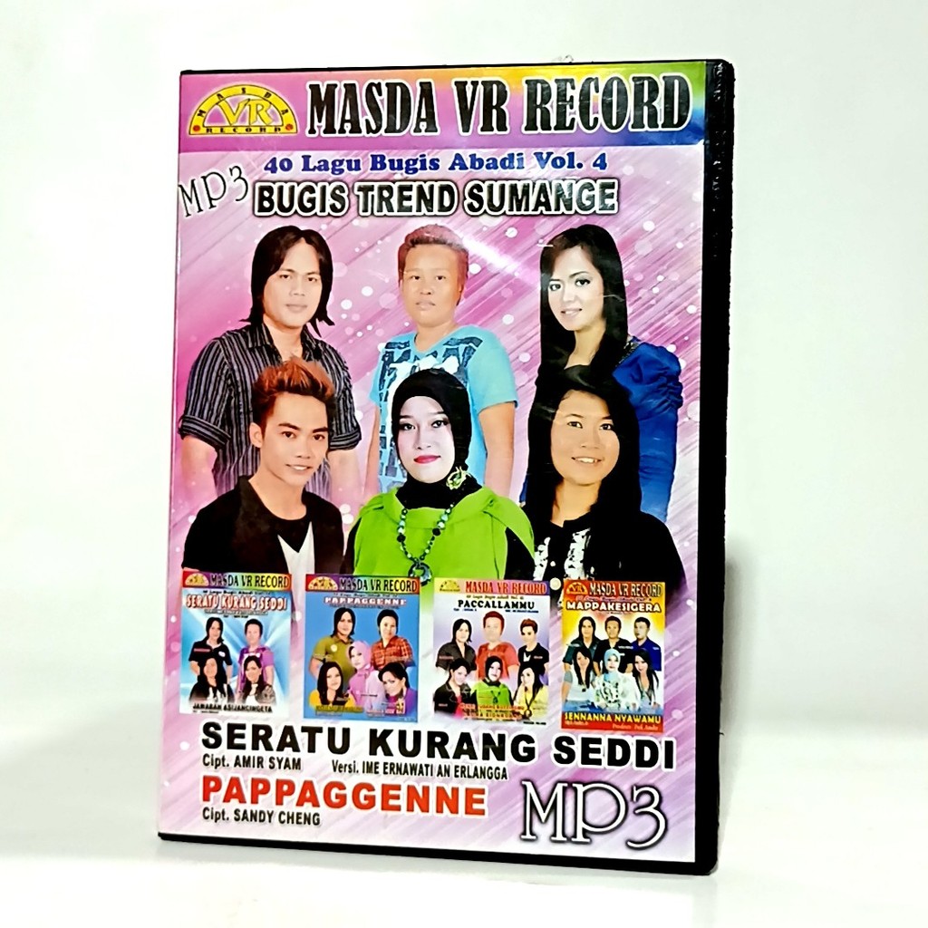 kaset CD VCD MP3 40 Lagu Bugis Abadi vol. 4 Bugis Trend Sumange Masda VR Record