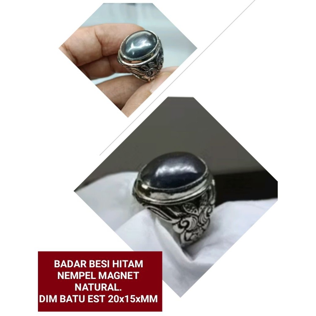 CINCIN BATU BADAR BESI HITAM