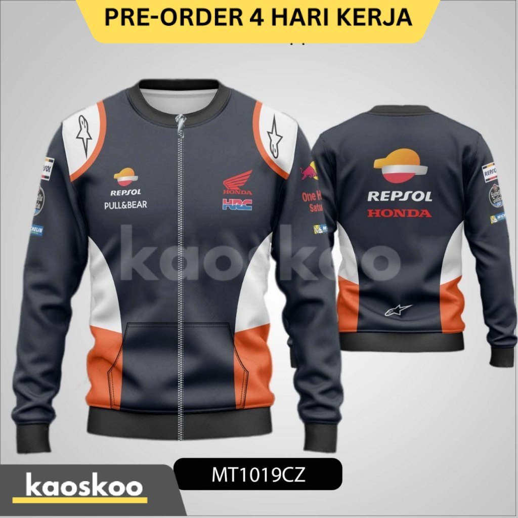 Jaket Motogp Repsol Honda Crewneck Zipper