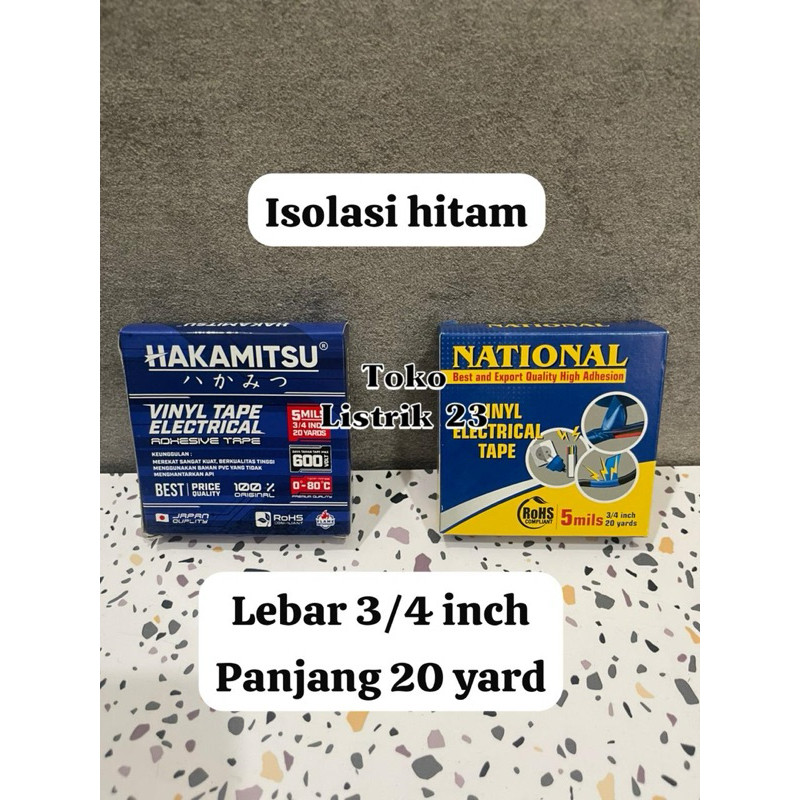 isolasi national / isolasi hitam hakamitsu / isolasi hitam / isolasi listrik T1221