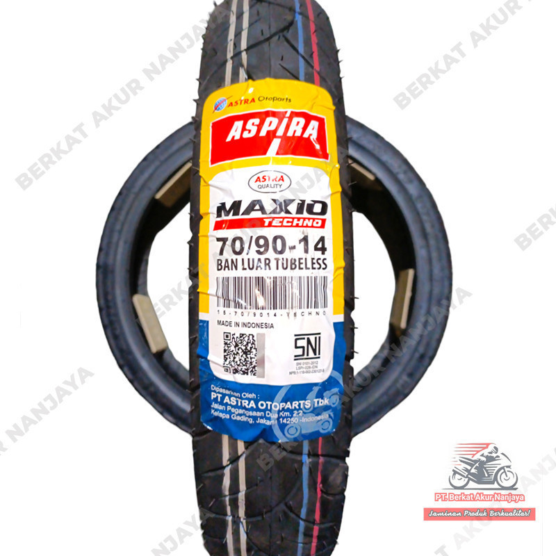 Aspira Maxio Techno 70/90-14 Ban Matic Tubeless