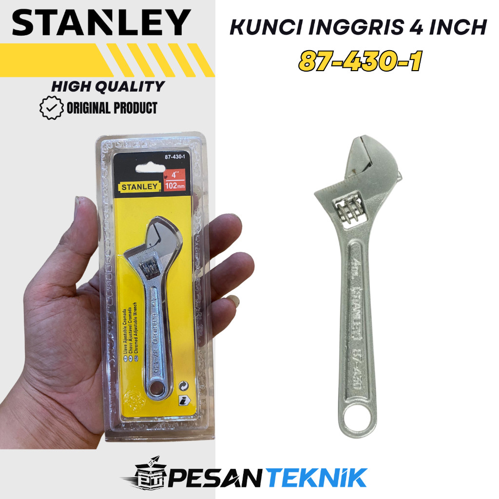 Kunci Inggris Adjustable Wrench 4 Inch STANLEY 87-430-1