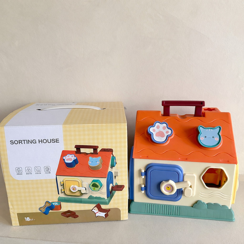 SORTING HOUSE | Mainan edukasi anak belajar sortir bentuk | Education Toys Shape Sorter Matching Puz