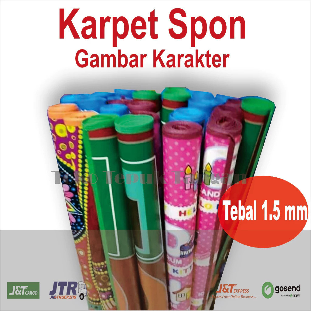 TIKAR SPON KARAKTER Tikar Gambar Murah Karpet EVA plastik Tikar Piknik / Tikar Lantai Spon / Karpet 
