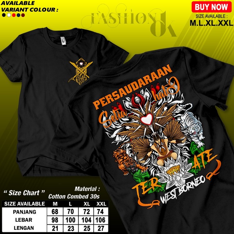 Kaos PSHT BORNEO Penjaga Budaya Kaos TERATE BORNEO Kaos PSHT Keren dan Kekinian Terbaru