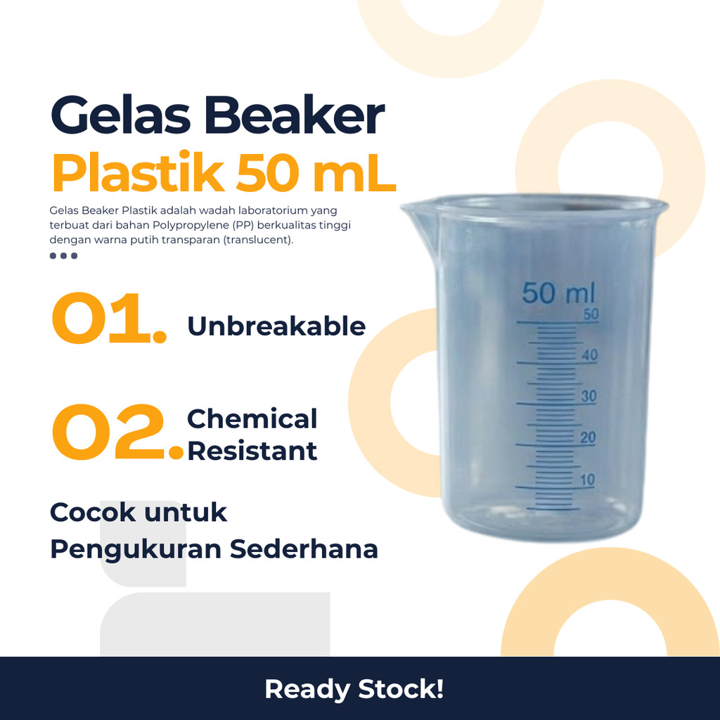 GELAS UKUR PLASTIK 50ML