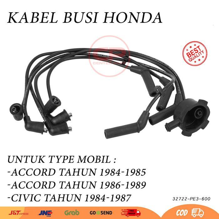 Kabel Cable Tali Busi Cord Hight Tension Honda  Civic Sport Wonder 1984 1985 1986 1987 Accord Execut