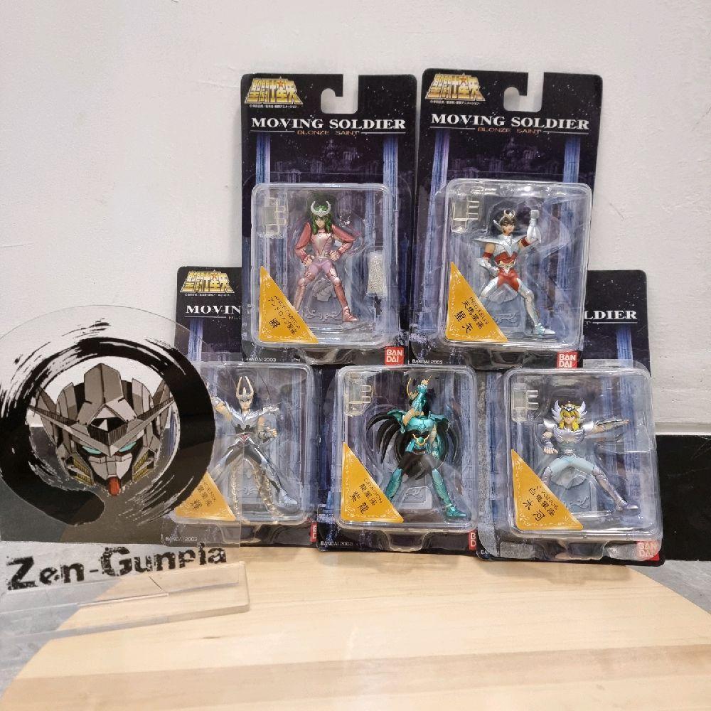 Saint Seiya Moving Soldier Bronze Saint set BANDAI Pegasus Seiya Dragon Shiryu Cygnus Hyoga Andromed