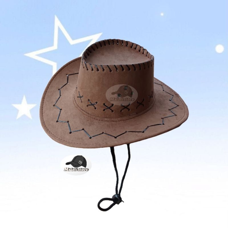 Topi cowboy besar/ topi Koboy keren