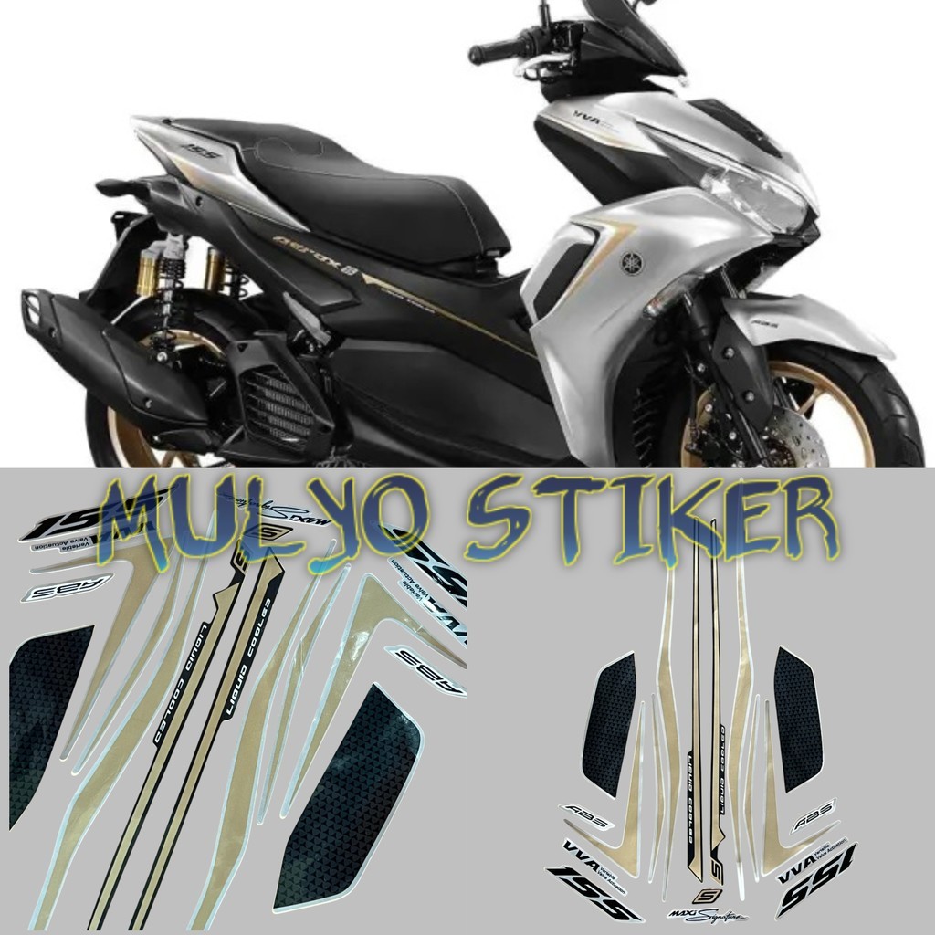 Striping Sticker AEROX ABS 2021 SILVER Fullset