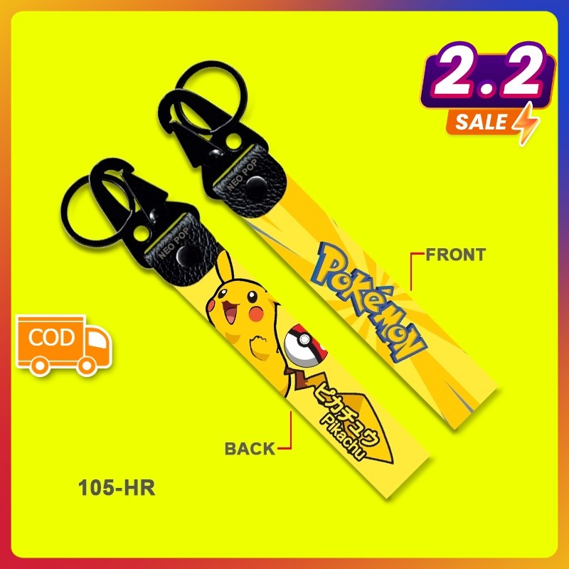 GANTUNGAN KUNCI PREMIUM LOGO POKEMON PIKACHU KEYCHAIN KEREN LET'S GO KARAKTER CARD POKEBALL BALLS AC