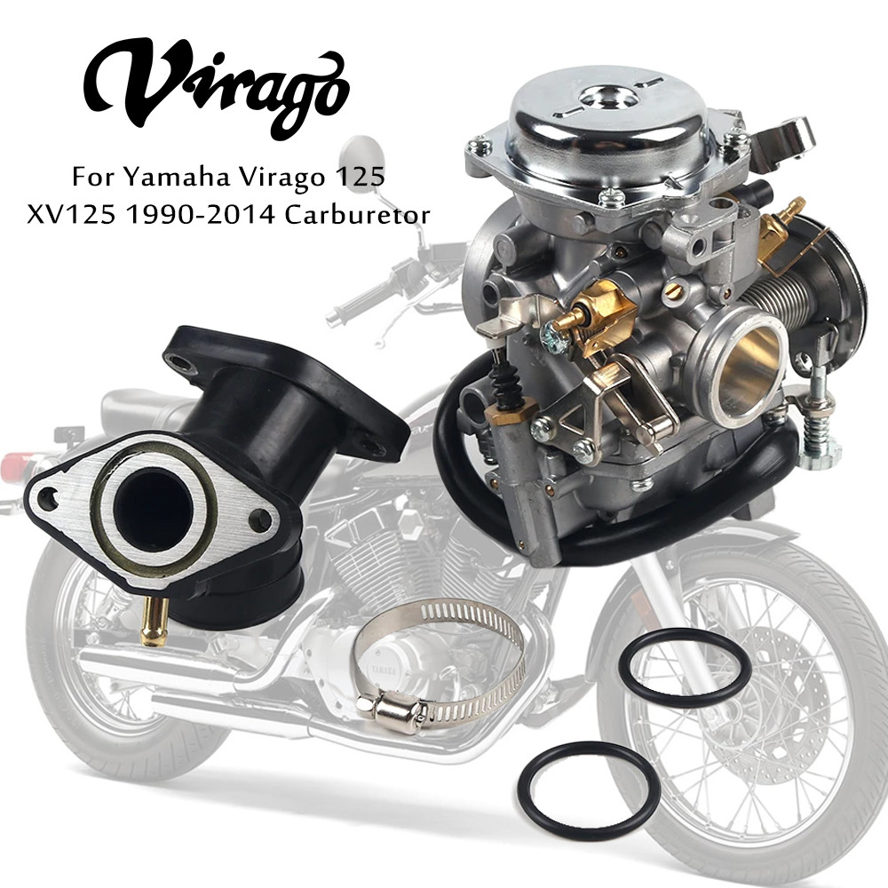 Motorcycle Carburetor For Yamaha Virago 125 XV125 1990-2014 Carburetor Assy XV250 XV125 QJ250 XV 250