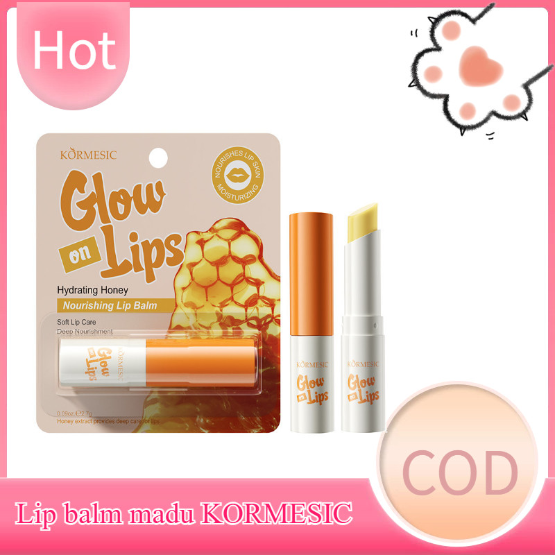 COD Masker Bibir Pelembab 2.7g Lipstik Madu Lip Serum Berry Untuk Bibir Hitam Dan Kering Pemutih Bib