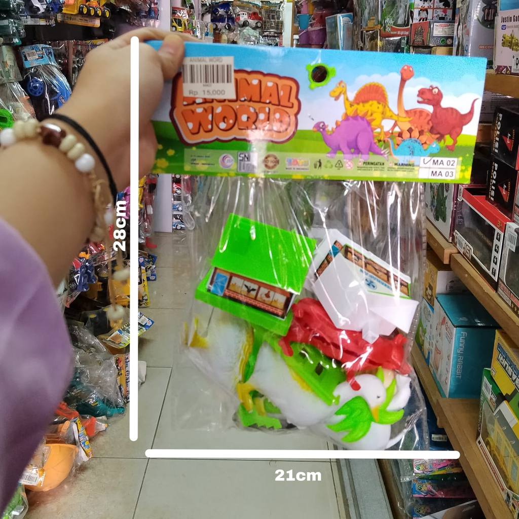 MAINAN ANAK HEWAN ANIMAL WORLD EDUKASI