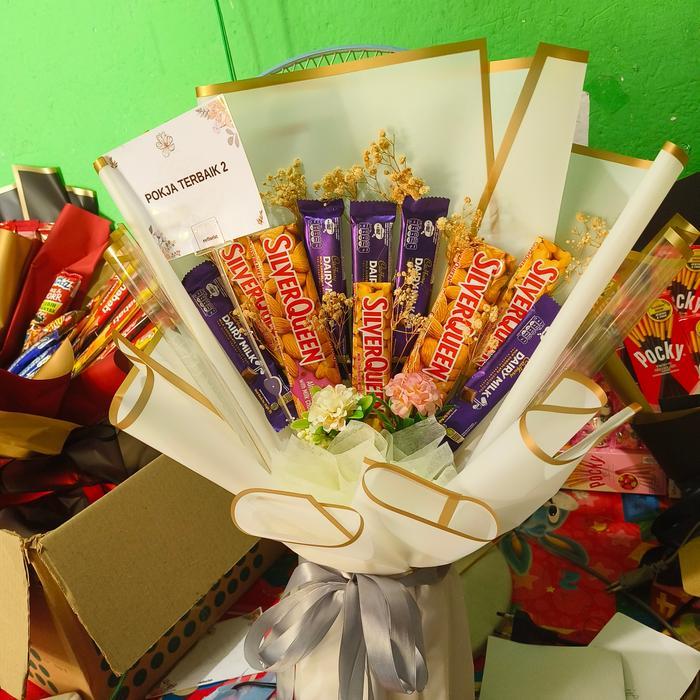 Bouquet Coklat / Hadiah Ulang Tahun - Buket Wisuda Terlaris