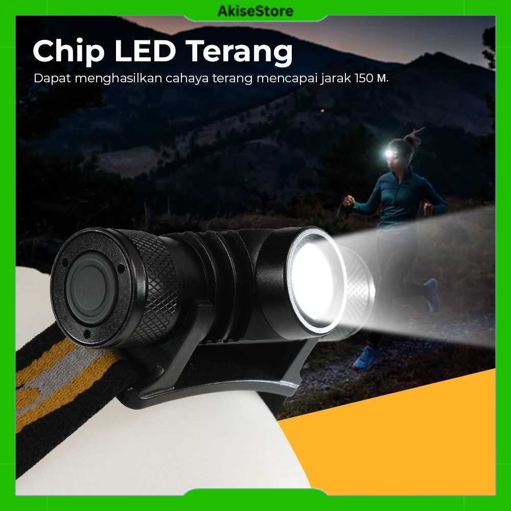 TaffLED XML-L2 800 lm – Headlamp LED Waterproof USB (D10-GCU2)