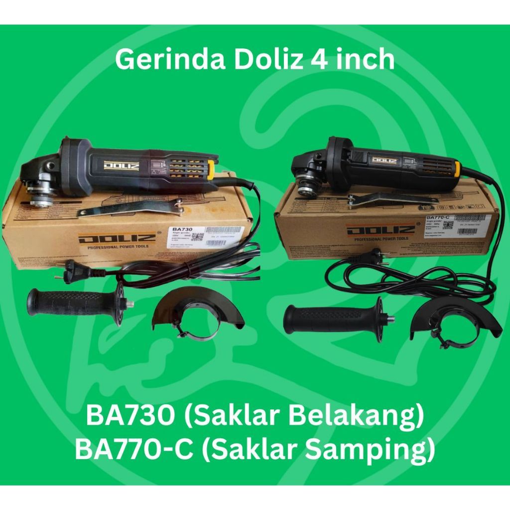 promo discon DOLIZ Gerinda Tangan 4 inch Gerinda Doliz BA730 Gerinda Doliz BA770-C Gerinda Listrik D