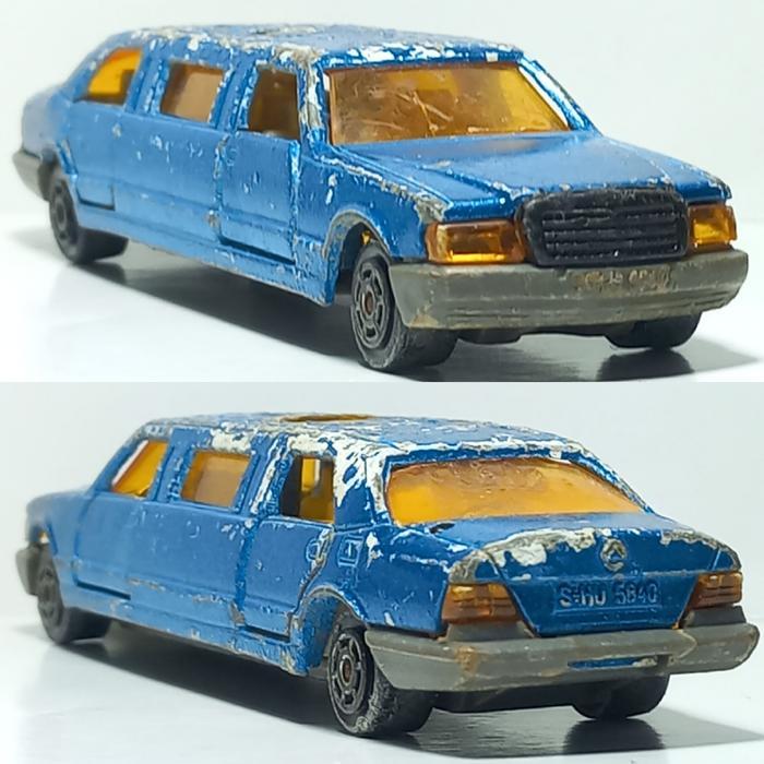 Diecast Majorette Mercedes Limousine W124 V124 E Class Boxer Limo 1:58