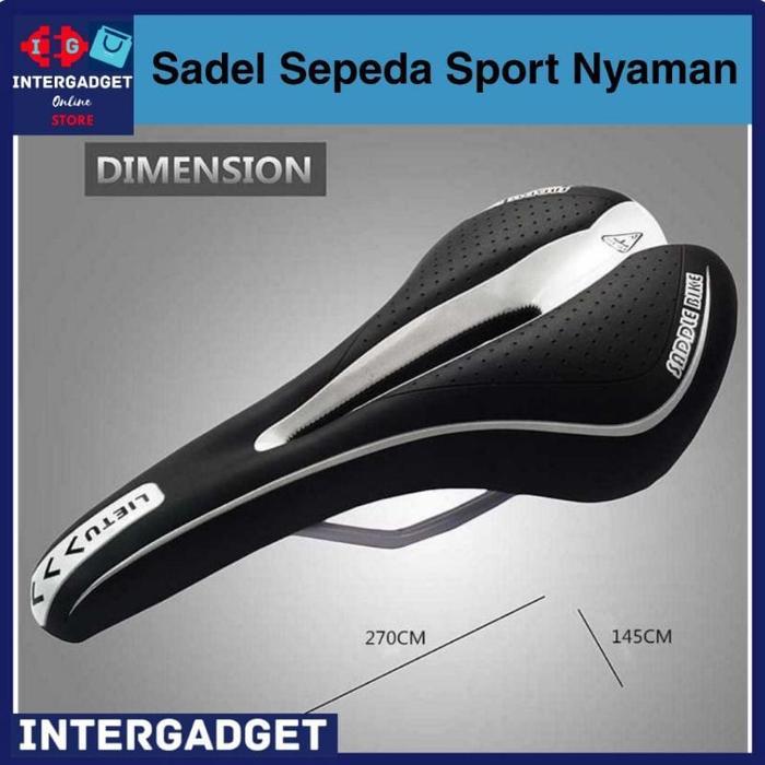 Sadel Sepeda Sport MTB Nyaman & Empuk - Putih