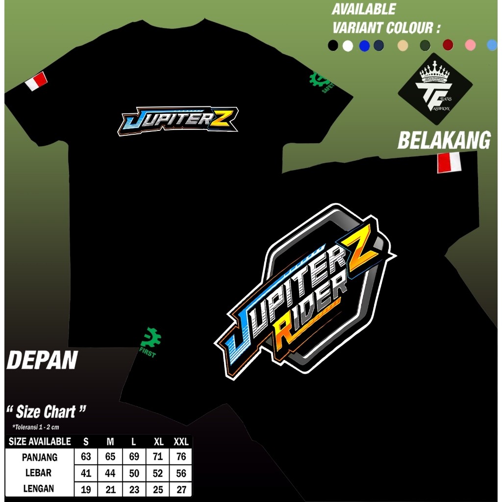 avery clothing  Kaos Jupiter Z Rider Modifikasi Baju Yamaha Burhan Modif Racing Distro Combed 30s