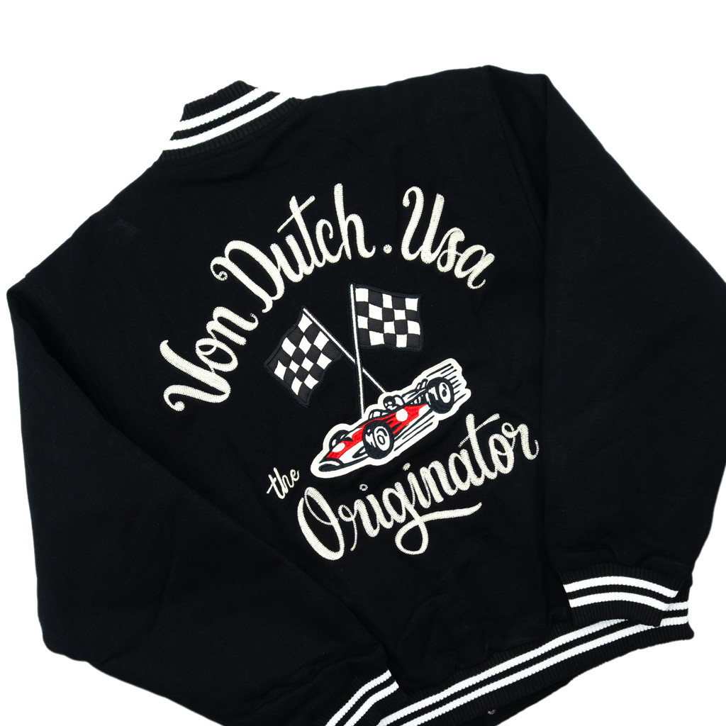 Von Dutch Varsity Jacket 1607 Black