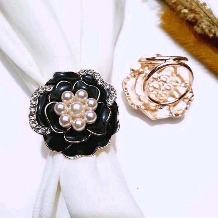 Bros Ring Hijab / Cincin Hijab Mewah / Bros Kolong Hijab / Cincin Hijab Tearu Muslim Kerudung - gold