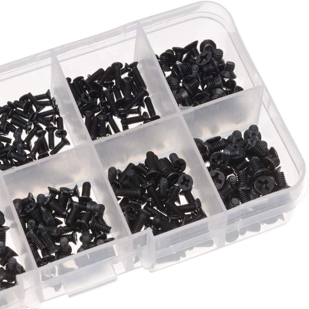 M2 M2.5 M3 KM Screw Flat Head Phillips Screw for Repair Computer Electronics Laptop Screw Kit Home S