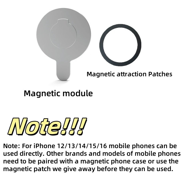 Strong Magnetic Module Mount Adapter Magsafe Buckle for DJI Osmo Mobile 7 / OM6 / OM 5/OM4 SE Mobile