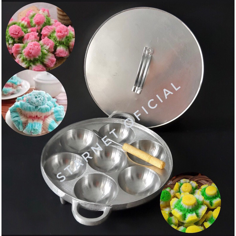 Cetakan Kue Khusus Bikang Mawar Cekung Sedang Tebal Anti Lengket