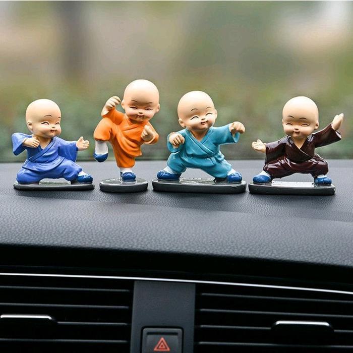 PAJANGAN Shaolin Pajangan Dashboard Mobil Biksu Shaolin Biksu Kungfu Warna Pajangan Biksu Shaolin Ca
