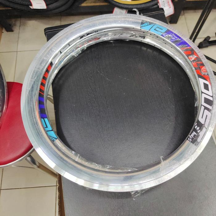 Velg RIMS 20 451 silver Clasic Crome doue rim Satuan mini velo - 28 h 4cm