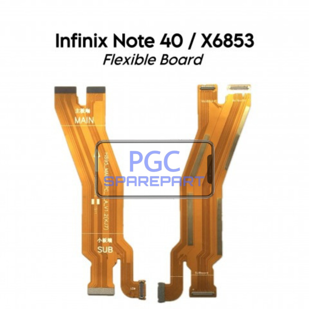 [LW] Flexible Konektor Board Infinix Note 40 / Note 40 Pro / X6853  - Flexibel Fleksibel Fleksible