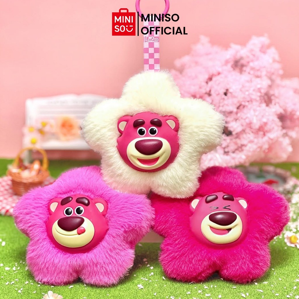 MINISO x Disney Lotso Collection Elated Pendant Surprise Box Gantungan Kunci Tas Karakter Lotso Blin