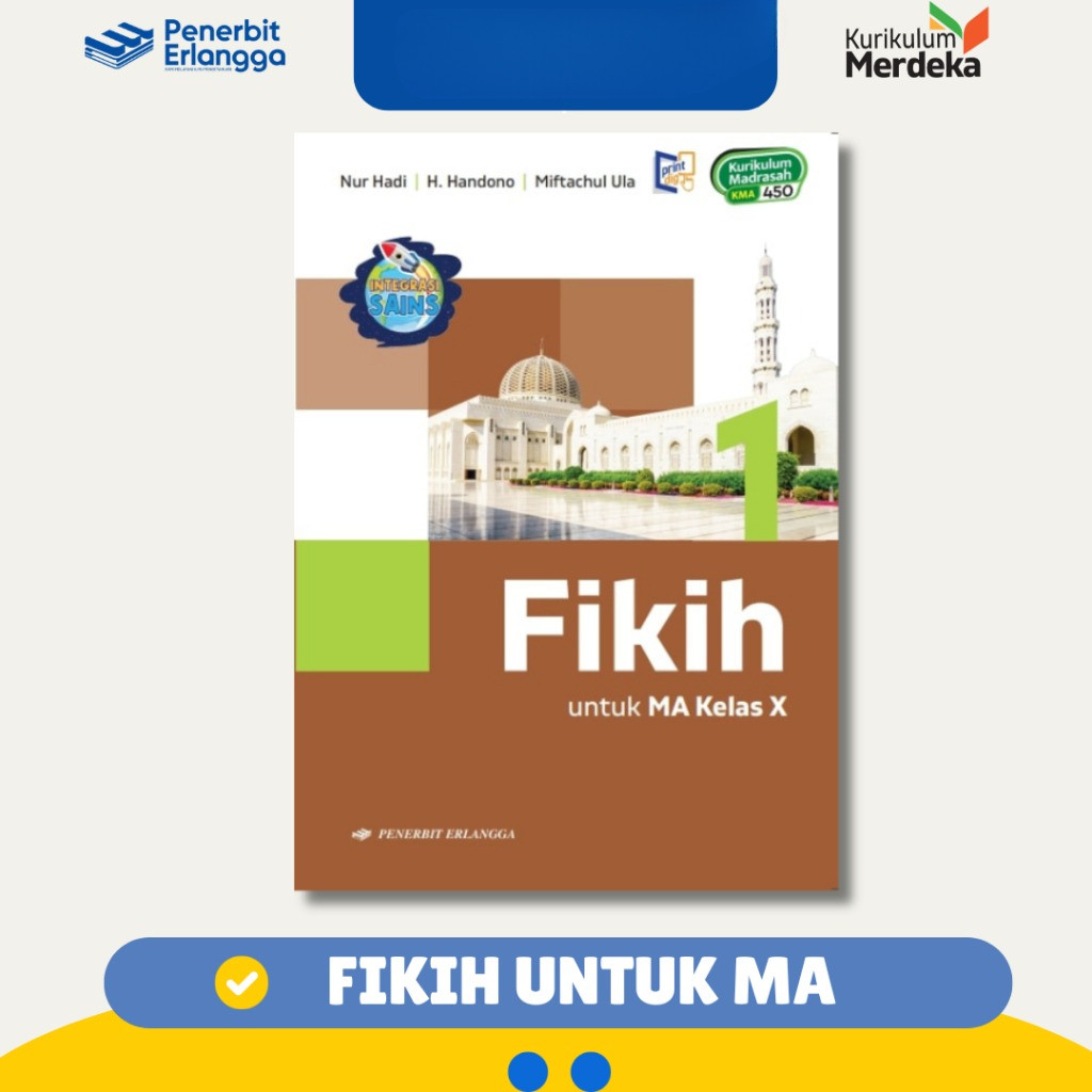 [Erlangga ] Fikih Untuk Ma Kelas 10 Kurikulum Merdeka