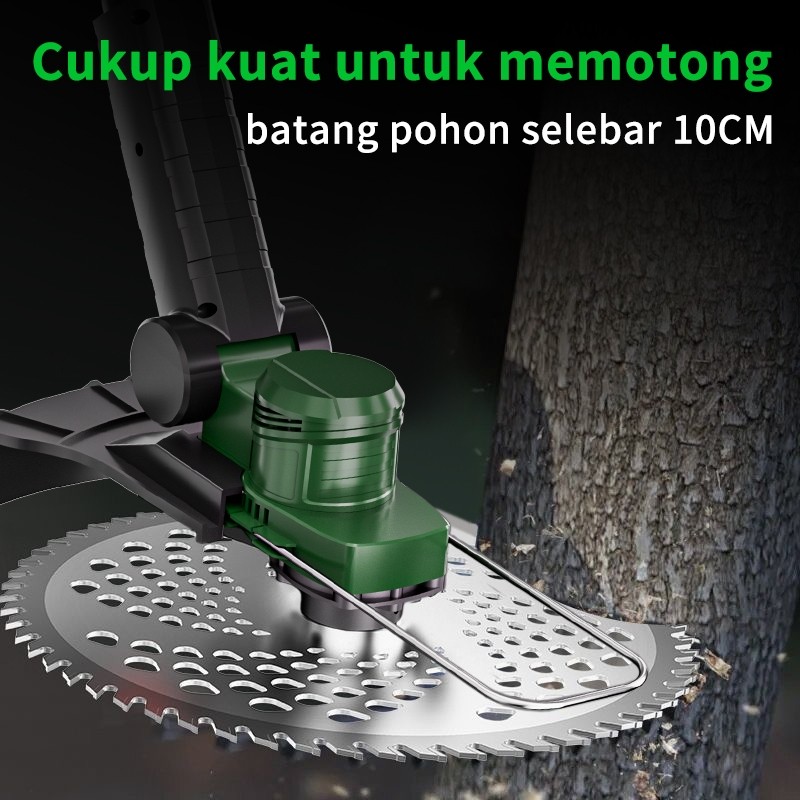 PROMOTANZU Mesin Pemotong Rumput Listrik Brushless Tanpa Sikat Baterai Aki 18V/21V - Alat Potong Rum